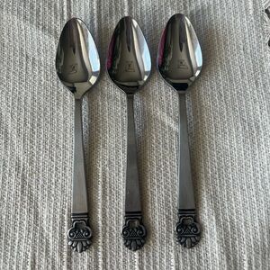 Swedish Crown Stainless by NATIONAL STAINLESS TeaSpoons (3)